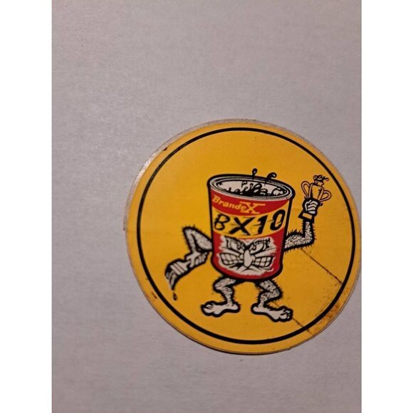 Vintage Brandex BX10 Traction Compound Race Car Mancave Garage Sticker Decal - Picture 3 of 4
